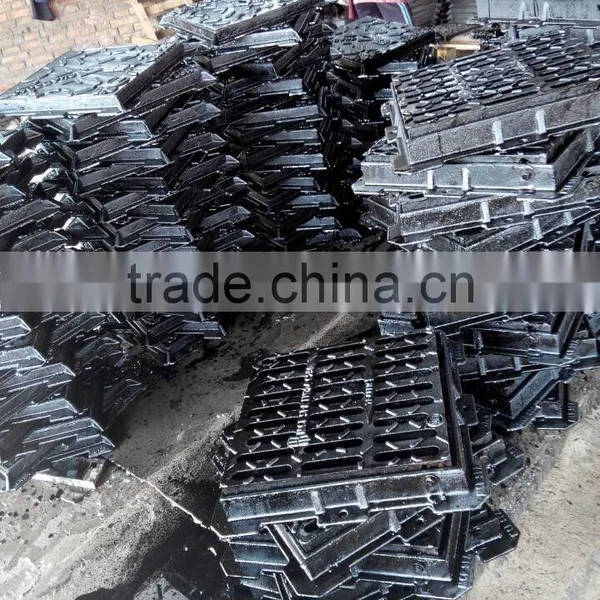 Light Duty Ductile Cast Iron Rectangular Manhole Cover for Road Sewerage System Usages