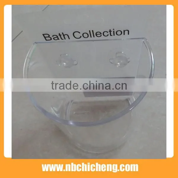 Plastic Suction Hook Toothbrush Holder Wall Suction Cup Commodity Shelf Toothbrush Cup photo-3