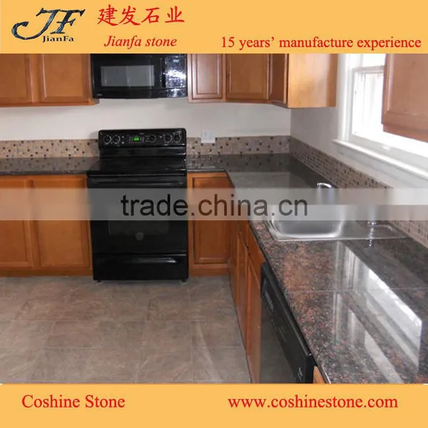 Idian Natural Stone Tan Brown Granite Countertop Kitchen photo-3