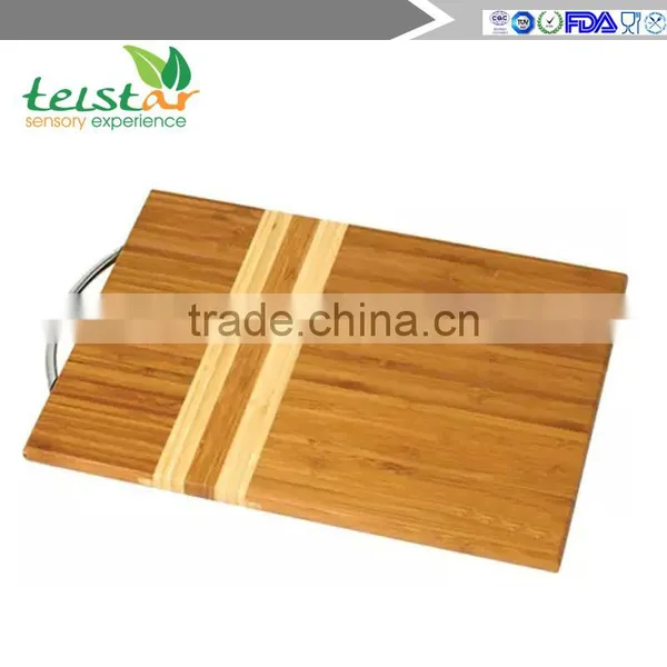 Best-selling Products New Design Rectangular and Silica Gel Bamboo Cutting Board photo-3