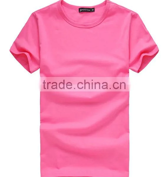 Custom Round Neck Women Tee Shirts Cotton photo-3