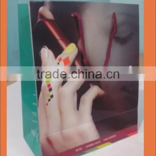 Paper Carry Bags for Showrooms With Design Printed photo-4