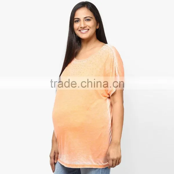 Custom Made Plus Size Soft Women Maternity t Shirt Casual Wear photo-4