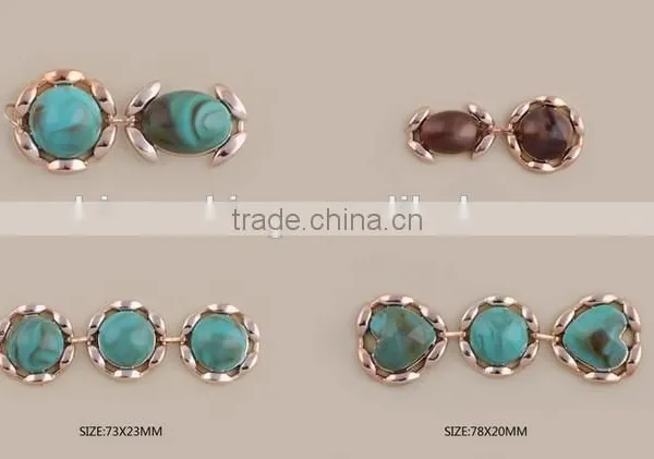 Exposy Color Enamel Flower Patten Shoes Clips Shoes Accessories photo-6