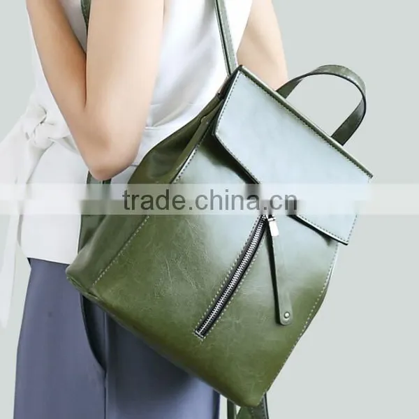 Zm35793a Fashion Vintage Women Bag Girls Leather Backpack photo-2