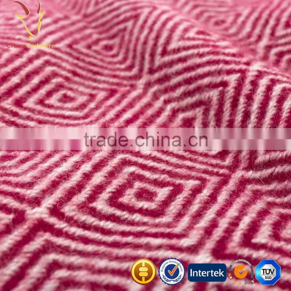 Hot Sale Wool Cashmere Blended Woven Travel Throws Blankets photo-3