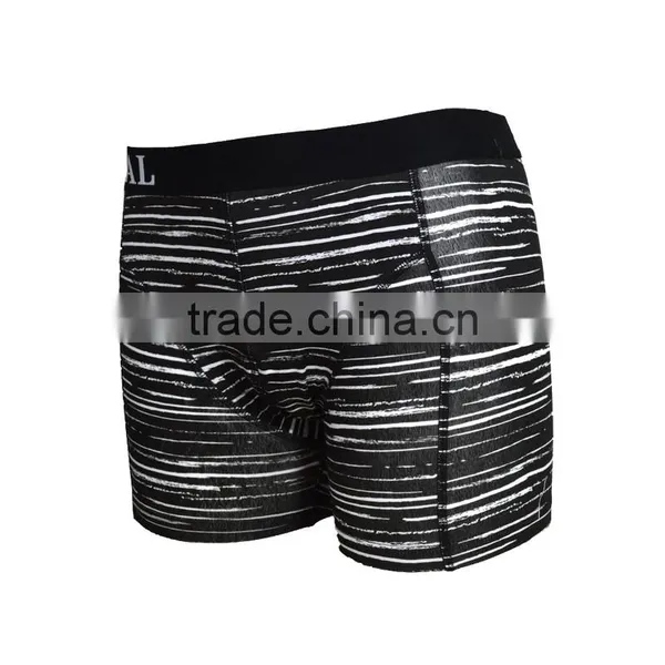 Sexy Striped Male High Quality Underwear Boxer Briefs for Men photo-2