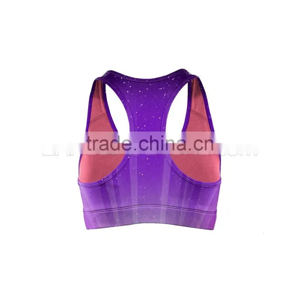 Sunrise Purple Compression Pushing Up Bras Made With Soft Fabric - Anti Rash photo-2