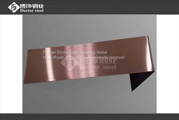 High Precision Cold Rolled Stainless Steel Sheet,coffee Hairline Stainless Steel Plate photo-4