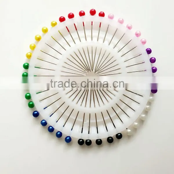New Design High Quality Colorful Pearl Pin Needle With Round Head photo-6