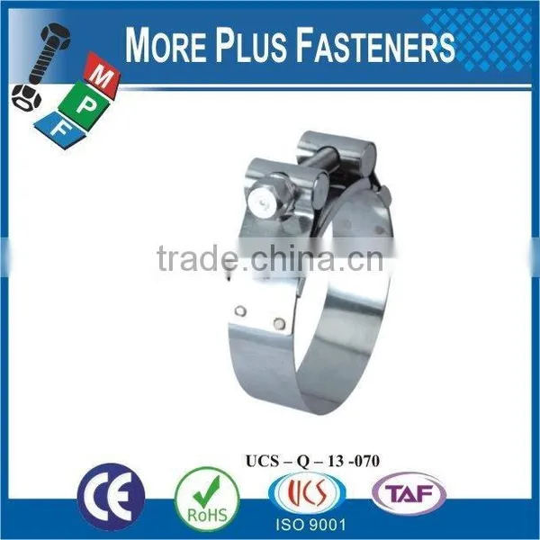 Made in Taiwan Stainless Steel Strong Stainless Steel Hose Clamps Flexible Hose Clamp European Style photo-2