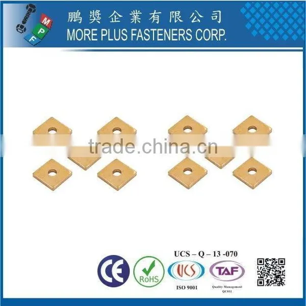 Taiwan Stainless Steel 18-8 Copper Brass Aluminum Square Washer Square Plate Washers Square Hole Washer photo-6