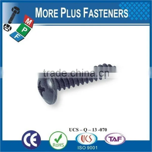 Made in Taiwan DIN 968 C 450 HV BN 14072 Pozi Pan Head Tapping Screws With Collar Form Z and Cone End Type C photo-3