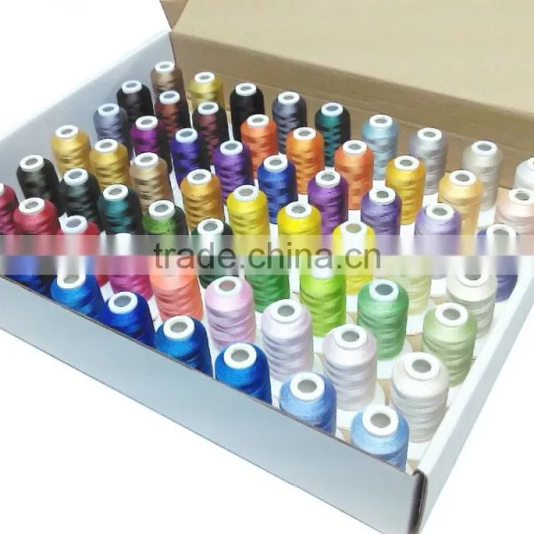 Popular Brother 63 Assorted Color Embroidery Machine Thread 500m/color for Any Embroidery Machine photo-4