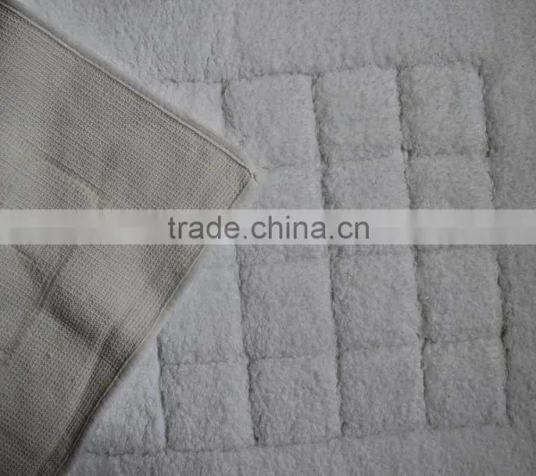 Hotel Antislip White Cotton Bath Rug With Rubber Bottom photo-2