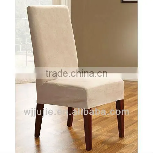 Stretch Suede Dining Room Chair Cover photo-4