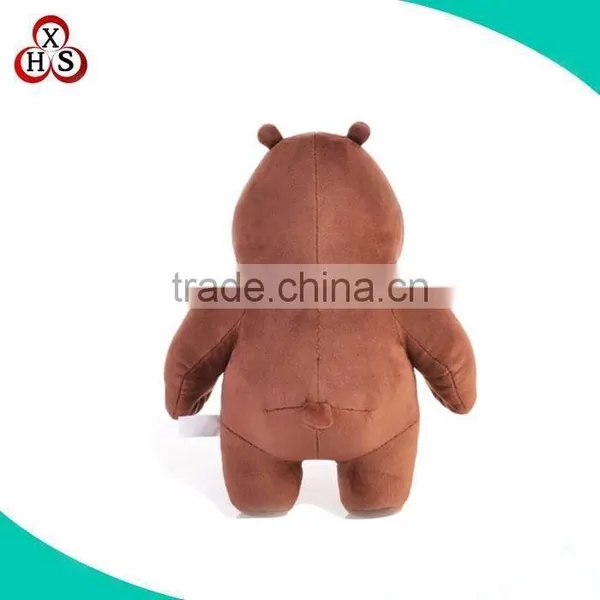 18 Inch Sitting Black Plush Animal Realistic Stuffed Bear photo-6