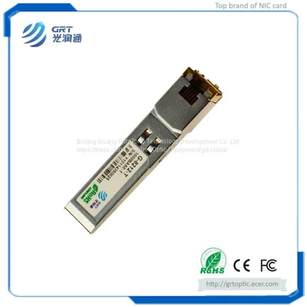 G-8212-T Hot-pluggable 1.25Gb 1000BASE-T Copper RJ-45 SFP Transceiver Module photo-2