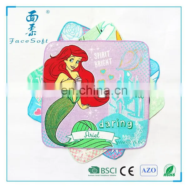 Good Quality Custom Compress Towel Cartoon Printed Contton Terry Towels photo-2