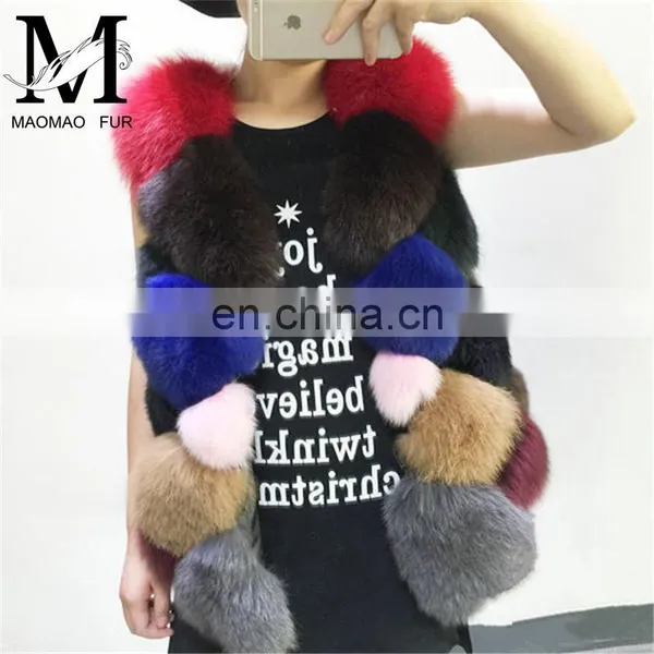 New Fashion Clothes Natural Fur Waistcoat Winter Women Warm Fur Real Fox Vest photo-4