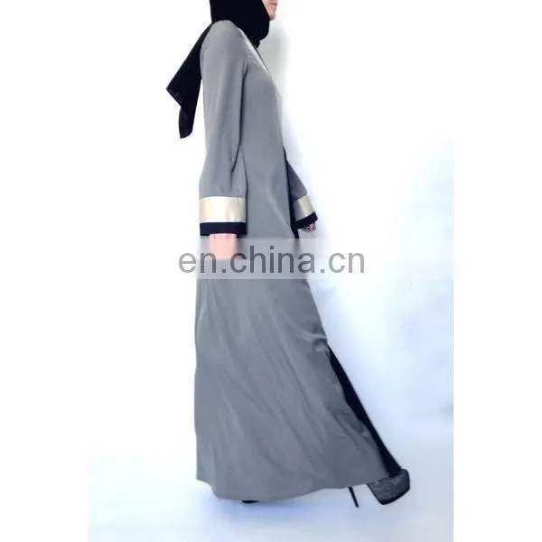 Customize Hot Sale Women Front Open Abaya Egypt,new Design Abaya in China photo-3