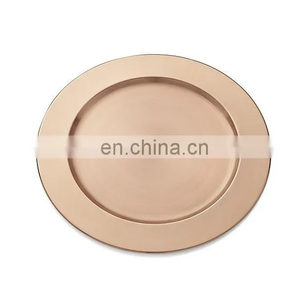 Copper Plated Charger Plate