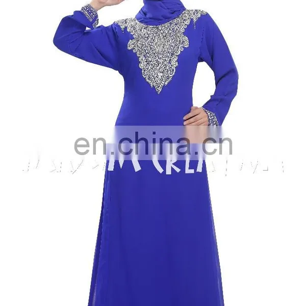 New Fashion Long Sleeve Arabic Evening Maxi Dress For Women photo-4