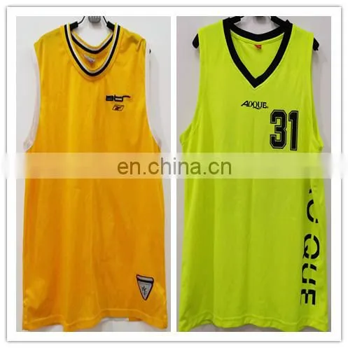 2017 Wholesale Cheap Second Hand Youth Basketball Football Sports Training Uniforms