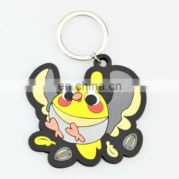 Custom Plastic 3D Soft Pvc Rubber Name Keychain Manufacturers in China photo-5