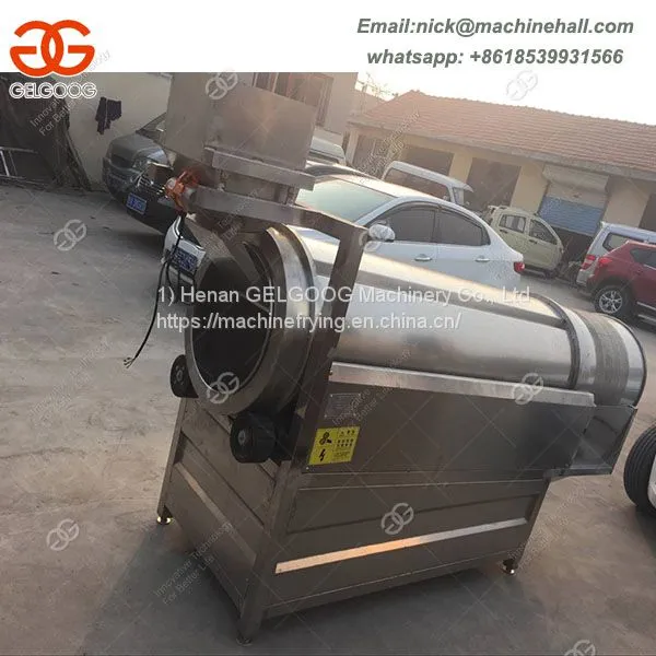 Fried Food Seasoning Machine|Automatic Fried Peanuts Seasoning Machine|Fried Snack Nuts Flavoring Making Machine photo-2