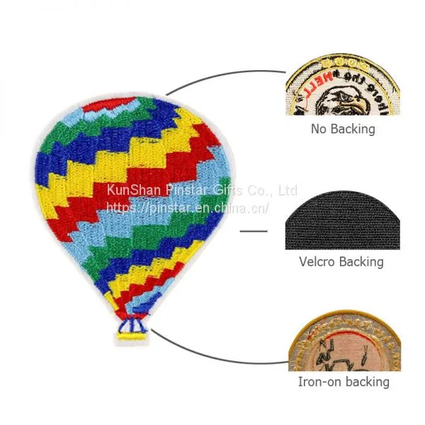 Hot Air Balloon Design Patches Custom Embroidery photo-2