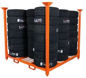Folding 72X72 Inch Metal PCR Tire Tyre Collapsible Stacking Storage Rack photo-5