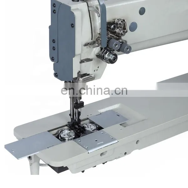 Customized Long Arm Heavy Duty Lockstitch Double Needle Sewing Machine photo-3
