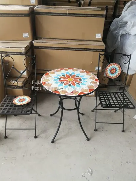 Metal Outdoor Folding Table Coffer Table Round Table photo-4