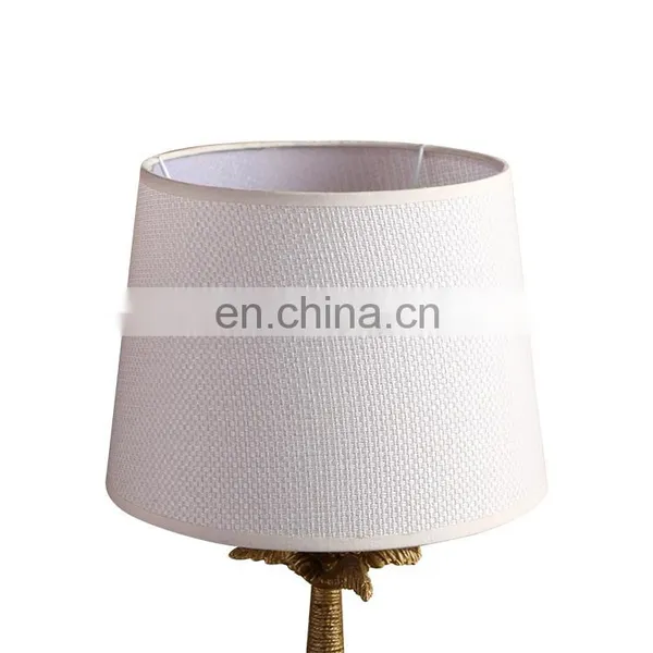 Creative Design Coconut Trees Shape Custom Cheap Bedroom Nightstand Vintage Table Lamp Resin photo-3