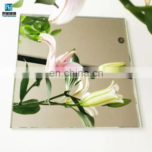 Decorative Frameless Living Room Luxury Extra Clear Mirror Glass photo-4