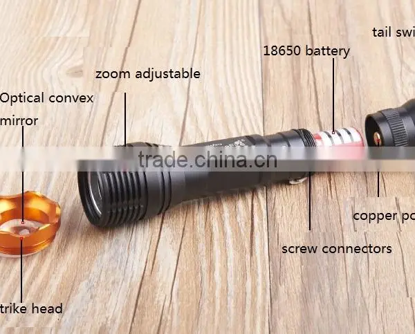 10W Aluminum Strong Bright t6 Zoomable Flashlight photo-5