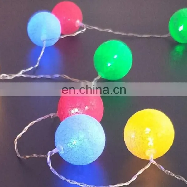 2019 Hot Sale Garden Decorative 20L LED Cotton Ball String Lamps Led Decorative Lights photo-4