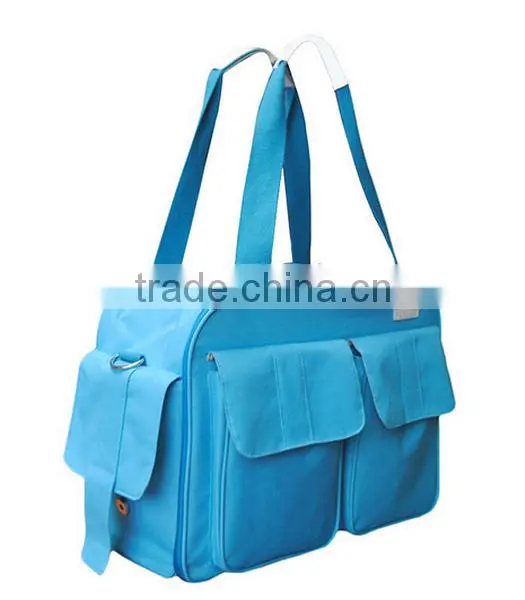 Blue 300D Baby Care Bag With Bottle Bag photo-4