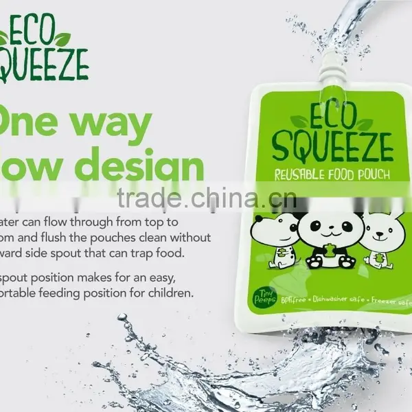 China Made Plastic Foil Laminated Reusable Bag With Snout for Baby Food photo-3