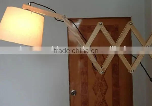 Nordic Folding Wood Wall Lamp