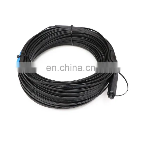 DYS 1 Core Outdoor Fiber Optic MINI IP Connector Compatible OptiTap SC APC to SC/APC FTTH Drop Cable Assembly photo-2
