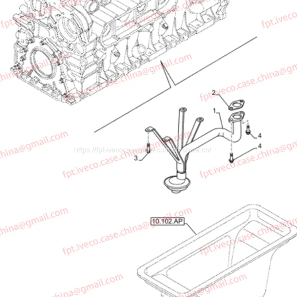 FPT IVECO CASE Cursor9 F2CFE614A*B041/F2CGE614F*V004 5802431166 Oil Absorption Plate504332976 photo-4