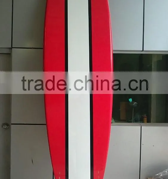 Moulded Bamboo Red and White Stripe Paddle Durable Light Weight SUP Surfboard photo-2