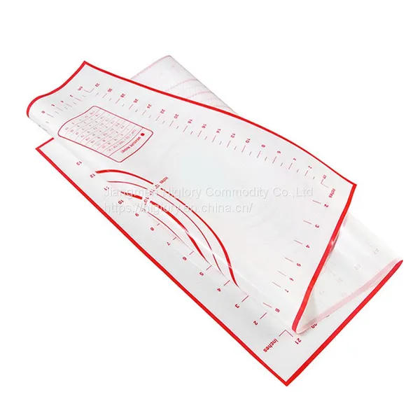 Custom Non Stick Soft Bbq Pastry Oven Kneading Rolling Dough Baking Silicone Mat for Cooking photo-2
