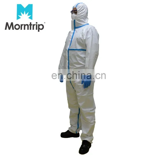 White List Factory Wholesale Price Affordable Industrial Use Clothing Chemical Coverall With Zipper and Custom Service photo-4