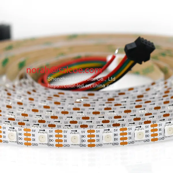 DC5V LC8813 60 светодиодов на метр 5050 адресуемая полноцветная цифровая пиксельная RGB светодиодная лента