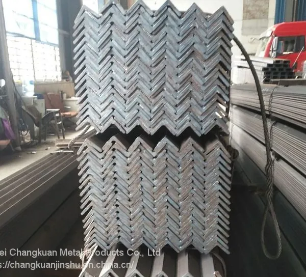 Selling spot galvanized equal angle steel 50 * 50 * 5 with complete specifications Q235B processing, punching, cutting, welding, and galvanizing