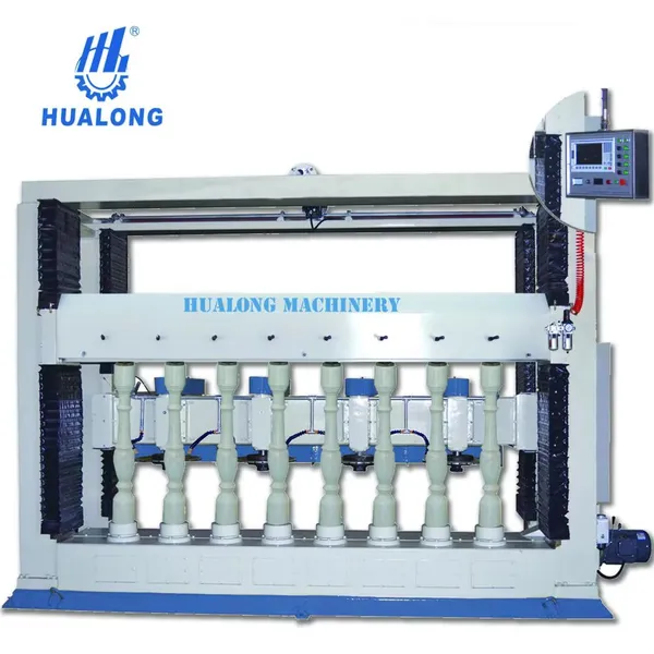 China Exports Equipment for Granite Column Cutting Machine Processing Cylinders Stone Baluster Profiling Machine