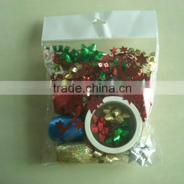2016 New Design High Quality Gift Decorative Set/ Star Bows and Matte Metallic Curly Ribbons photo-5
